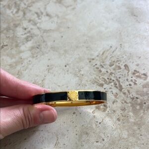 Black and Gold Bangle Bracelet